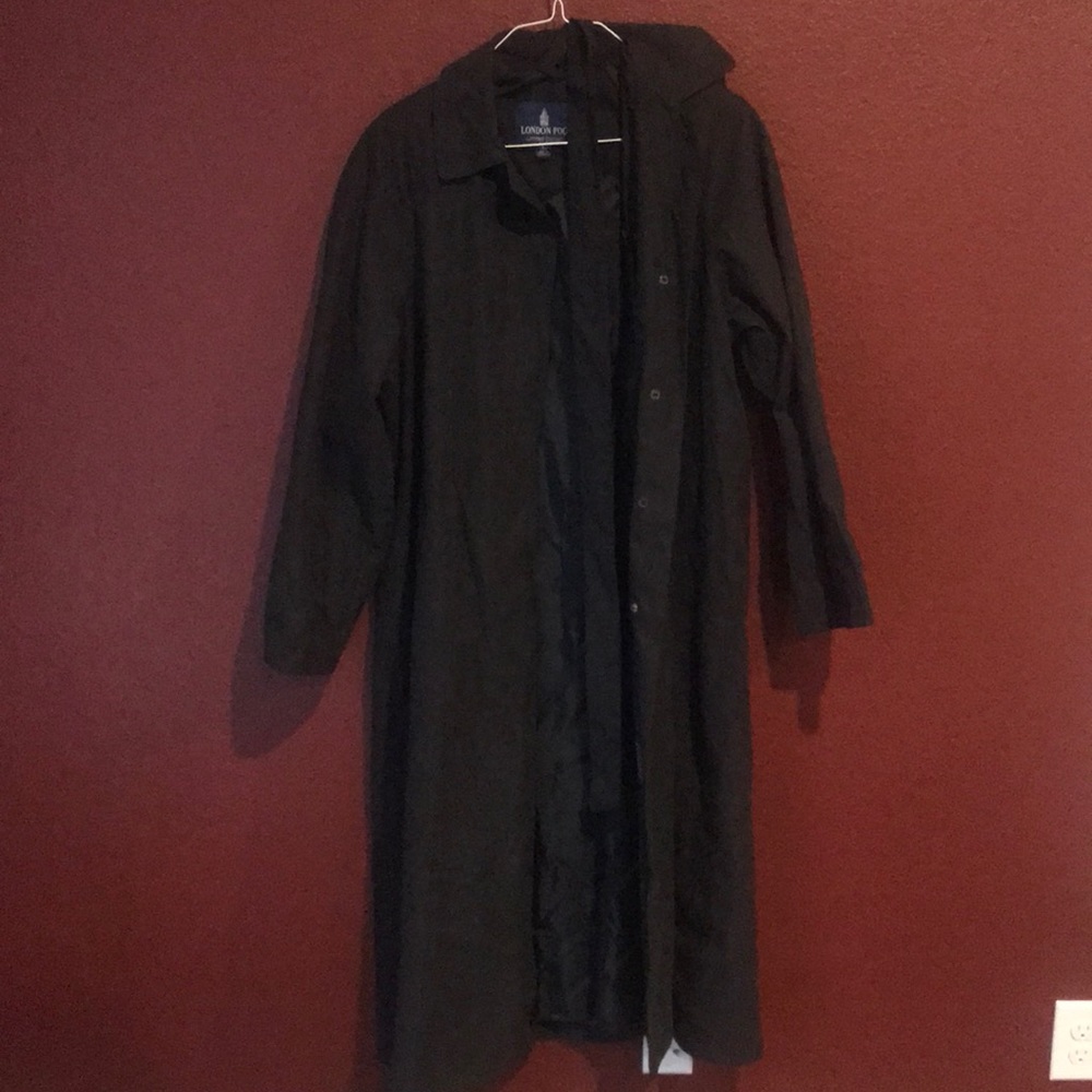 black trench coat